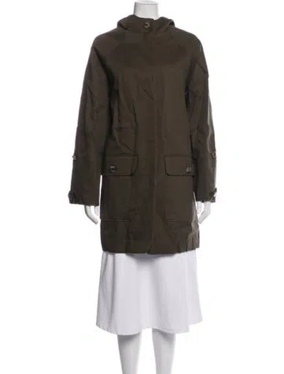 Pre-owned Sézane Parka In Green