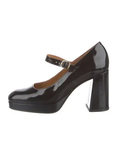 Pre-owned Sézane Patent Leather Pumps In Black
