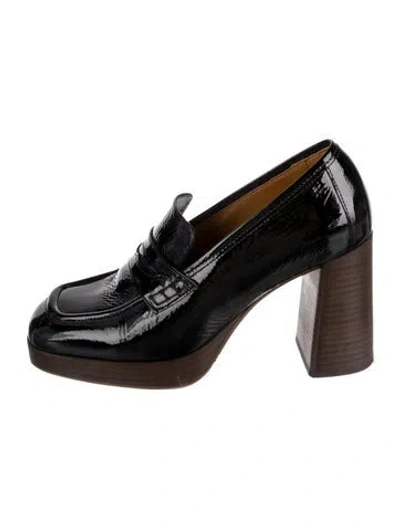 Pre-owned Sézane Patent Leather Pumps In Black