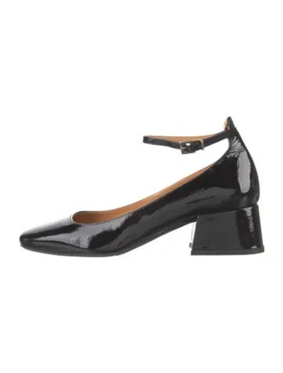 Pre-owned Sézane Patent Leather Pumps In Black