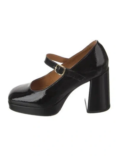 Pre-owned Sézane Patent Leather Pumps In Black