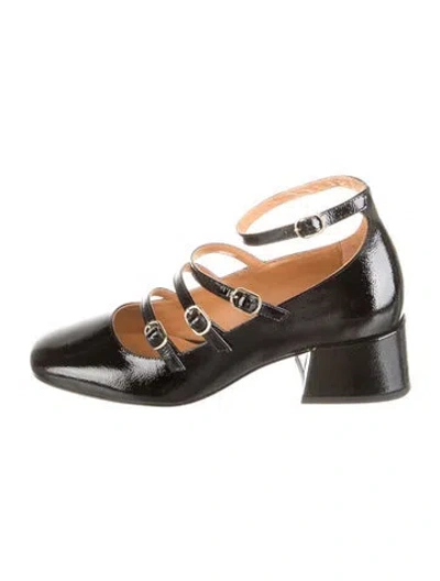 Pre-owned Sézane Patent Leather Pumps In Black