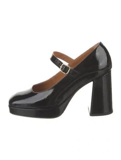 Pre-owned Sézane Patent Leather Pumps In Black