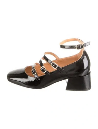 Pre-owned Sézane Patent Leather Pumps In Black