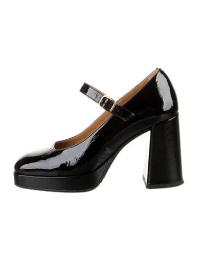 Pre-owned Sézane Patent Leather Pumps In Black