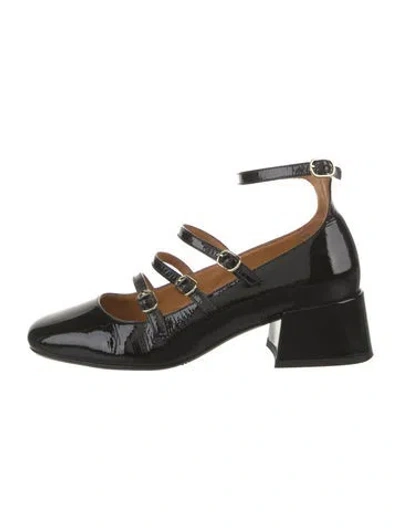 Pre-owned Sézane Patent Leather Pumps In Black