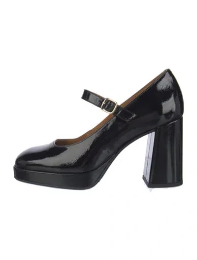Pre-owned Sézane Patent Leather Pumps In Black