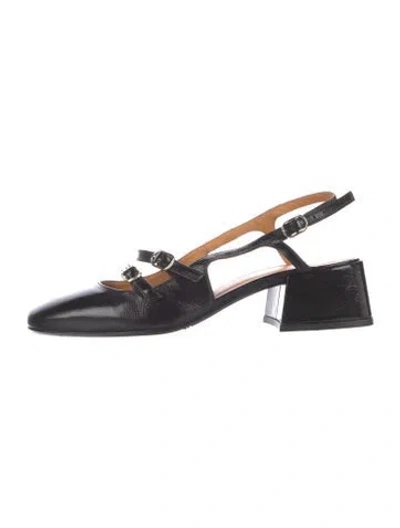 Pre-owned Sézane Patent Leather Pumps In Black