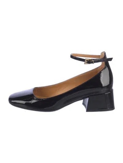 Pre-owned Sézane Patent Leather Pumps In Blue