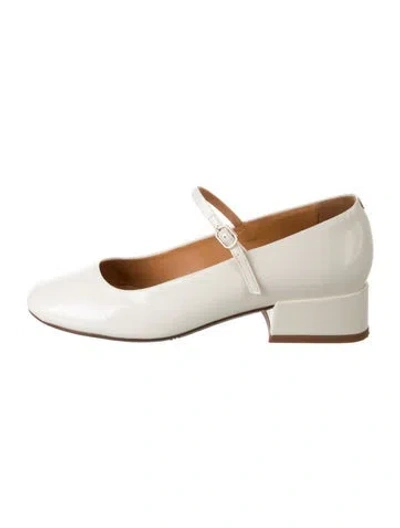 Pre-owned Sézane Patent Leather Pumps In Neutrals