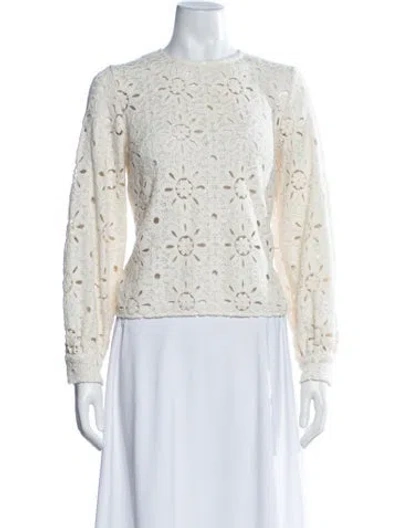 Pre-owned Sézane Patterned Crew Neck Sweater In Neutrals