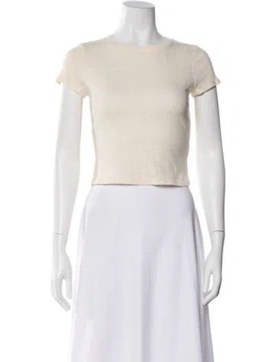 Pre-owned Sézane Patterned Crew Neck Top W/ Tags In Neutral