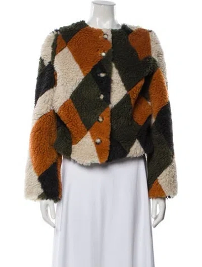 Pre-owned Sézane Patterned Jacket In Multicolor