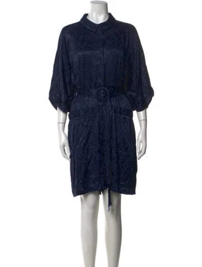 Pre-owned Sézane Patterned Jumpsuit In Blue