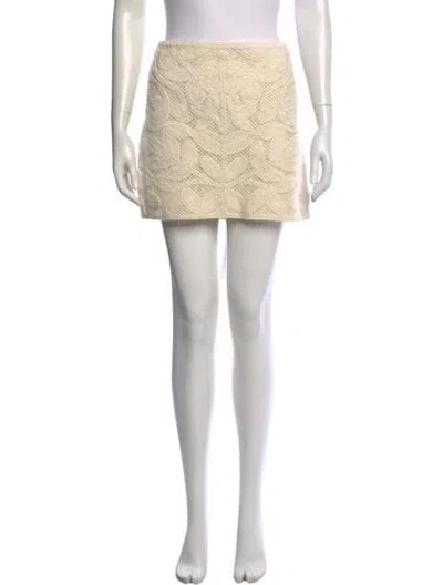 Pre-owned Sézane Patterned Mini Skirt In Neutrals