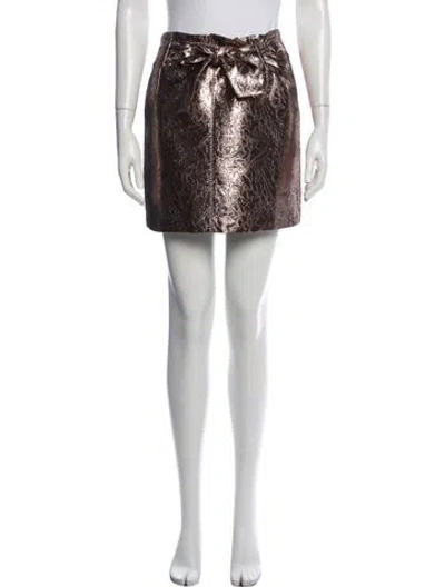 Pre-owned Sézane Patterned Mini Skirt In Red