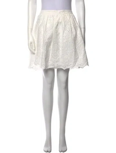 Pre-owned Sézane Patterned Mini Skirt W/ Tags In Neutrals