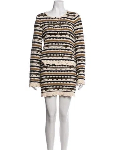 Pre-owned Sézane Patterned Skirt Set In Neutrals