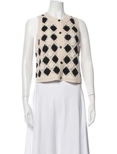Pre-owned Sézane Patterned Vest W/ Tags In Neutrals