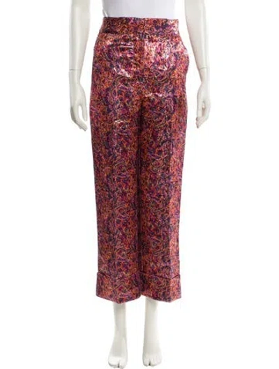 Pre-owned Sézane Patterned Wide Leg Pants W/ Tags