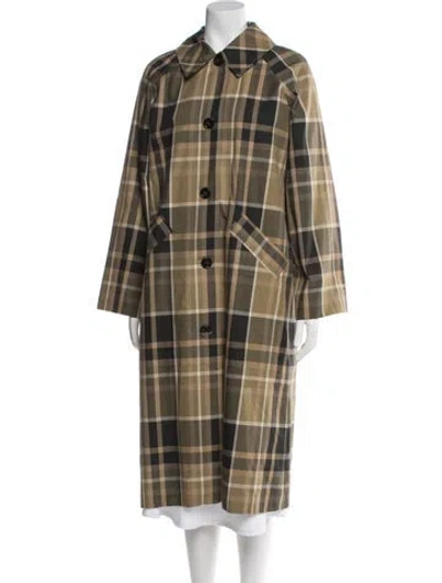 Pre-owned Sézane Plaid Print Coat W/ Tags