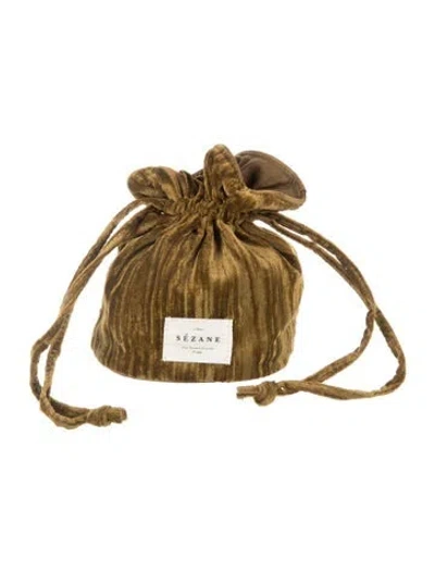 Pre-owned Sézane Pouch In Green