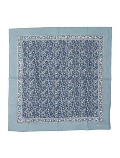 Pre-owned Sézane Printed Bandana In Blue