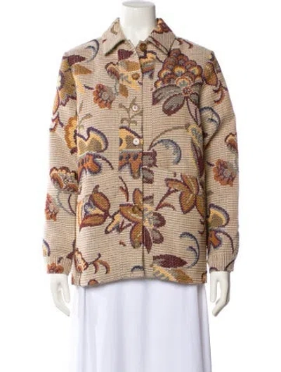 Pre-owned Sézane Printed Blazer W/ Tags In Multi