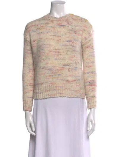 Pre-owned Sézane Printed Crew Neck Sweater In Neutral