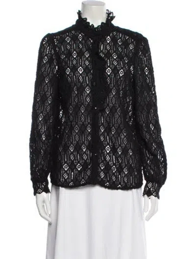 Pre-owned Sézane Printed Evening Jacket In Gray