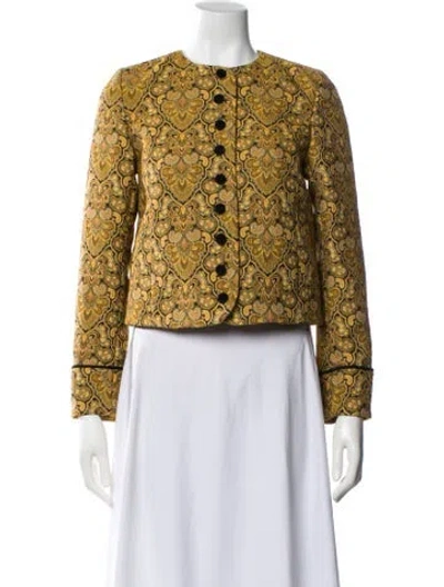 Pre-owned Sézane Printed Evening Jacket W/ Tags In Multi