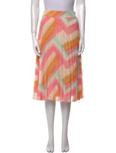 Pre-owned Sézane Printed Knee-length Skirt In Pink