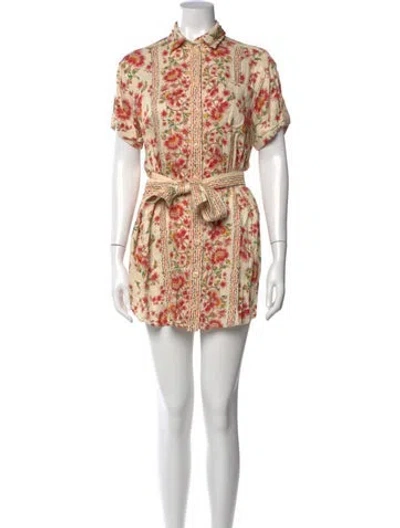 Pre-owned Sézane Printed Long Dress In Multi