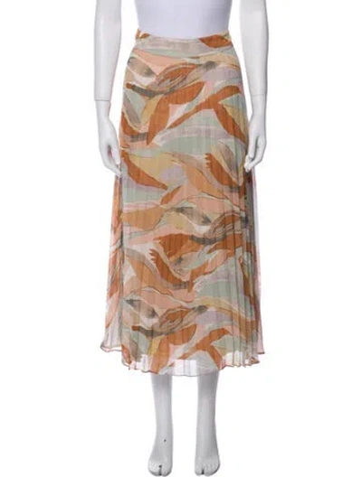 Pre-owned Sézane Printed Midi Length Skirt In Multi