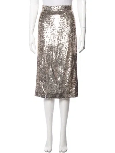 Pre-owned Sézane Printed Midi Length Skirt In Neutral