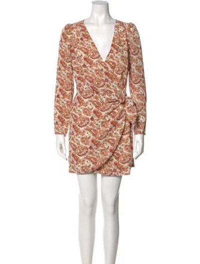 Pre-owned Sézane Printed Mini Dress W/ Tags In Multi