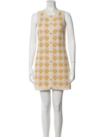 Pre-owned Sézane Printed Mini Dress W/ Tags In Multi