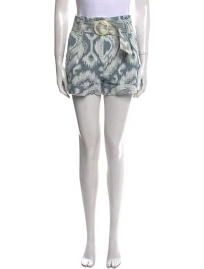 Pre-owned Sézane Printed Mini Shorts In Blue