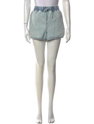 Pre-owned Sézane Printed Mini Shorts In Blue