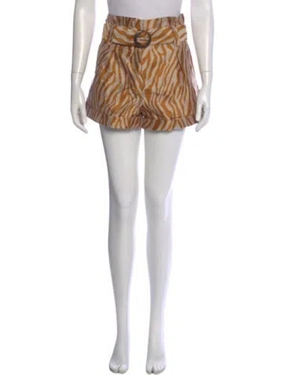Pre-owned Sézane Printed Mini Shorts In Neutral