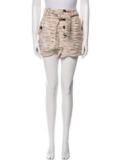 Pre-owned Sézane Printed Mini Shorts In Neutral