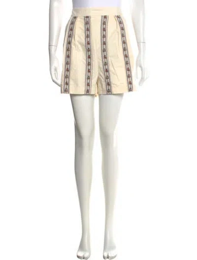 Pre-owned Sézane Printed Mini Shorts In Neutrals