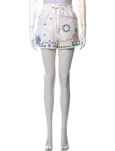 Pre-owned Sézane Printed Mini Shorts In Neutrals