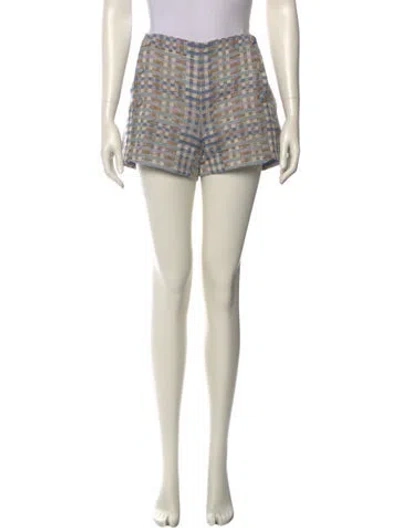 Pre-owned Sézane Printed Mini Shorts W/ Tags In Neutral