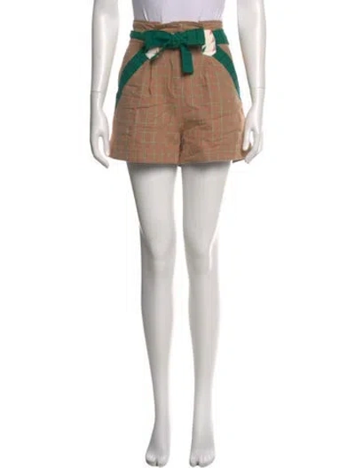 Pre-owned Sézane Printed Mini Shorts W/ Tags In Neutral