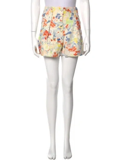 Pre-owned Sézane Printed Mini Shorts W/ Tags In Neutral