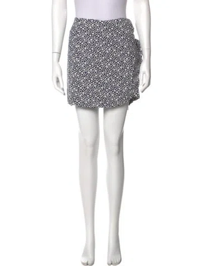 Pre-owned Sézane Printed Mini Skirt In Multi