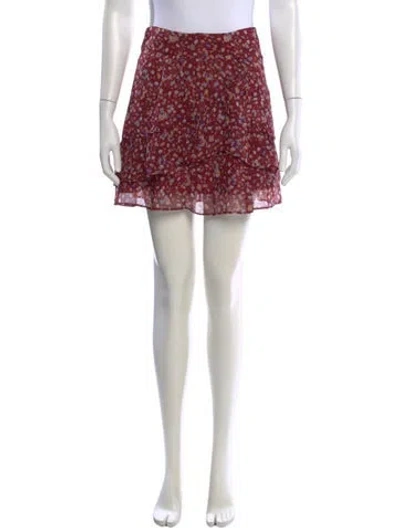 Pre-owned Sézane Printed Mini Skirt In Multi