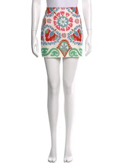 Pre-owned Sézane Printed Mini Skirt In Pink