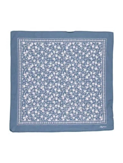 Pre-owned Sézane Printed Scarf In Blue